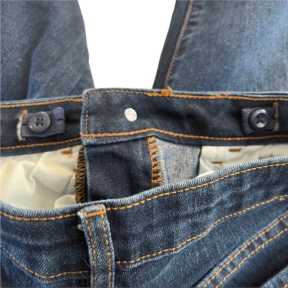 Gap Kids Jeans Straight Fit Slim Blue 12 Adjustable Waist Stretch EUC 5 Pockets - Picture 5 of 5